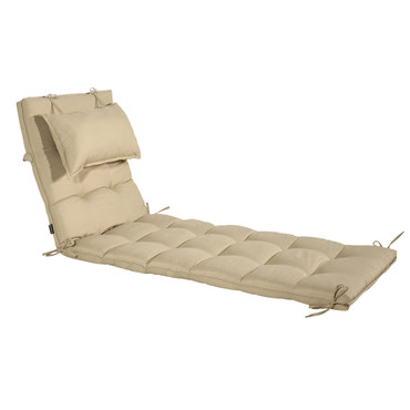 Shop Cabana Outdoor Sun Bed Cushion with Pillow - Sandstone