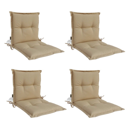 Shop Panama Midback Outdoor Flanged Cushion Online - Sandstone (Set of 4)