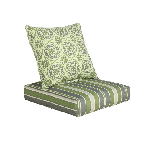 Shop Affair Deep Seat Cushion Set Online - Green Mixed