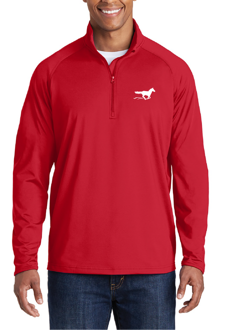MPB Men's 1/2 Zip Pullover Mustang LC - Red