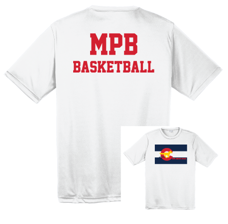 MPB Youth Basketball Mustang Flag Short Sleeve Shirt