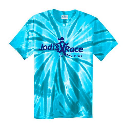 Turquoise Burst Tie Dye Short Sleeve