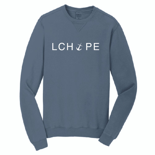 LCOH Adult Garmet Washed Crew Neck Sweatshirt
