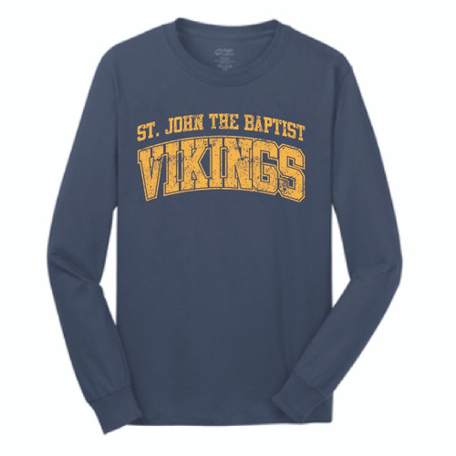 SJB Unisex Long Sleeve Cotton Tee College Design