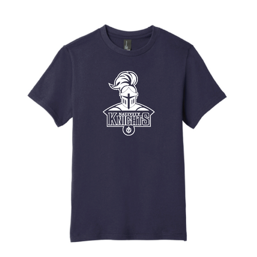 Nativity - Youth Short Sleeve Ringspun Tee - Knights Center Chest Print