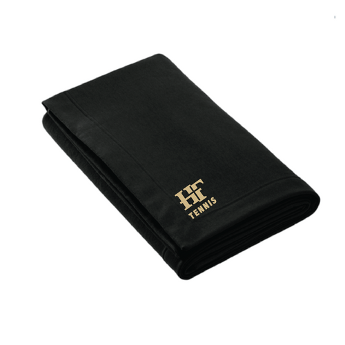 Holy Family Tennis Stadium Black Blanket