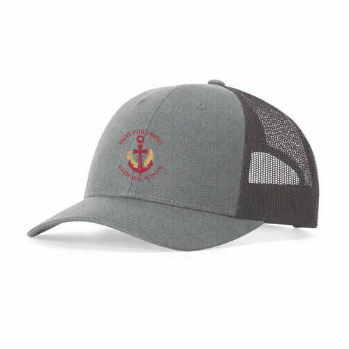 St Philomena Heather Gray/Dark charcoal Trucker Hat
