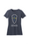 SPPS Women's Short Sleeve Heather Navy Shield Tee