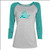 Women's 3/4 Sleeve Raglan Tee - Swirl