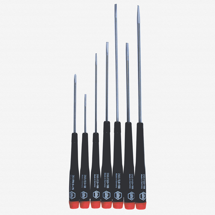 Wiha 26092 7 Piece Precision Slotted & Phillips Screwdriver Set