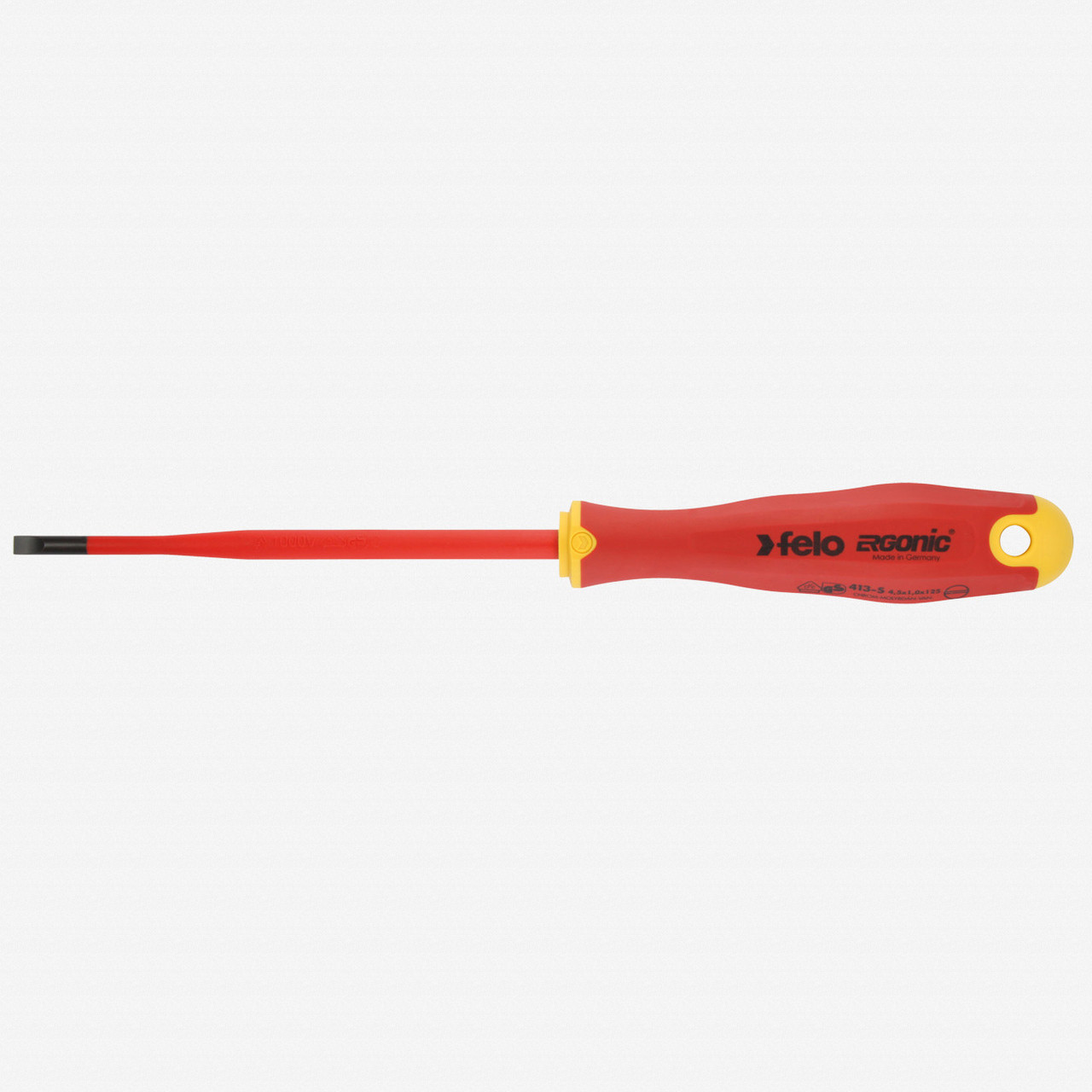 Felo E-slim Insulated 5.5 x 125mm Slotted Screwdriver | Felo at KC