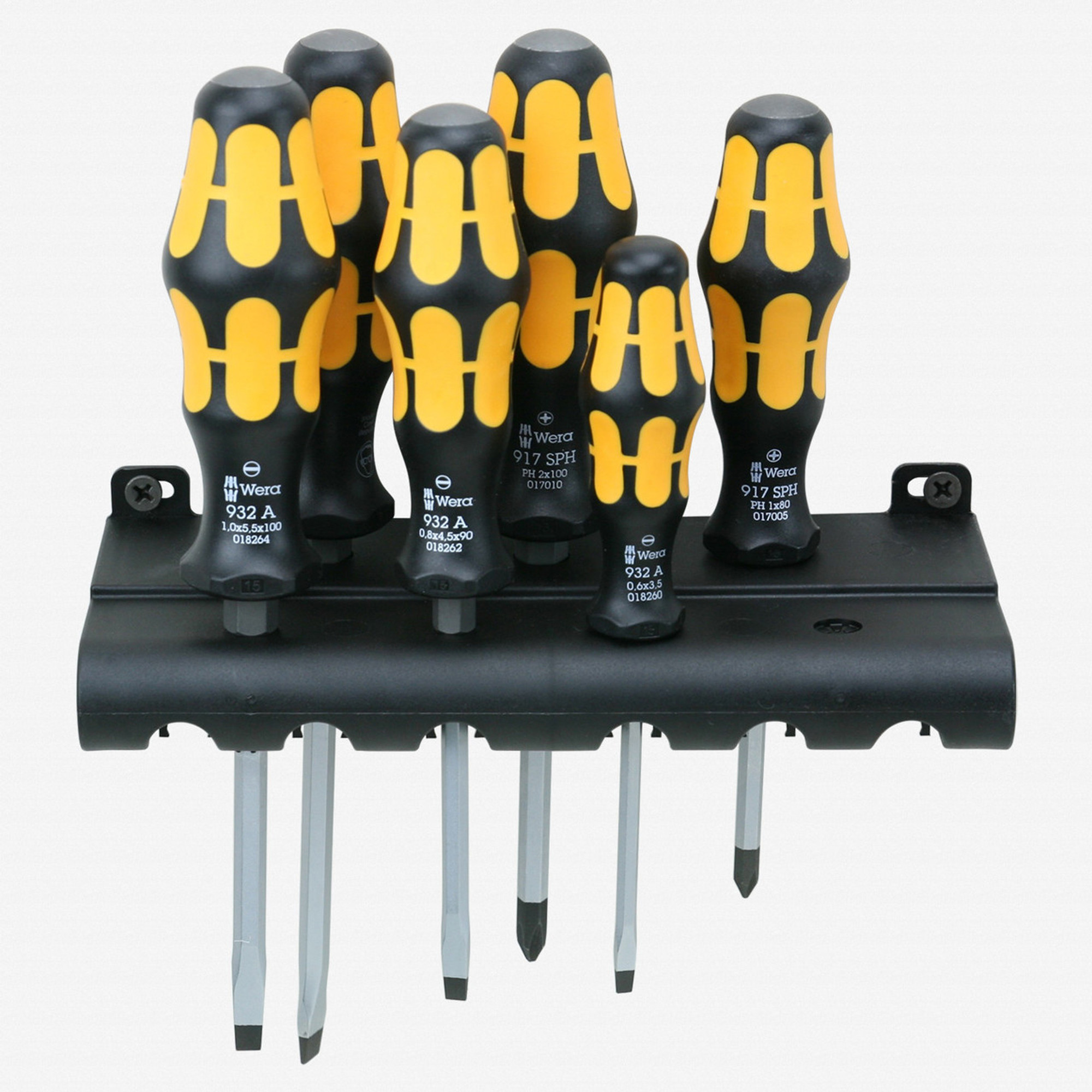 Wera Tools 018282 Kraftform Plus Slotted/Phillips Screwdriver Set