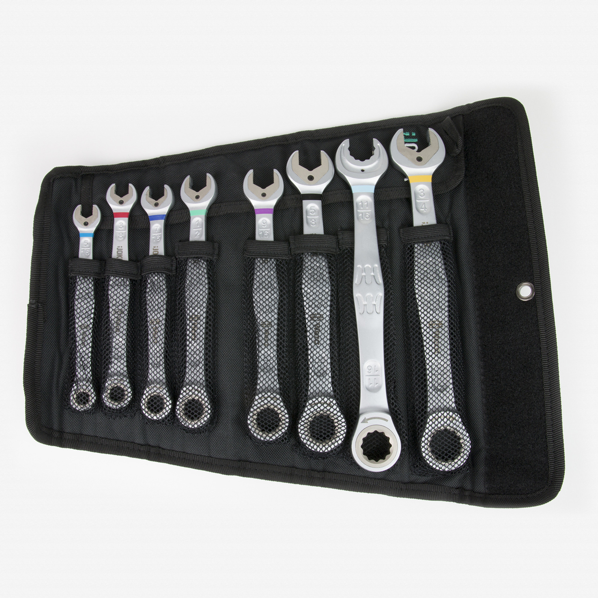 Wera 020012 Joker Combination Wrench Pouch Set - 8 Piece SAE