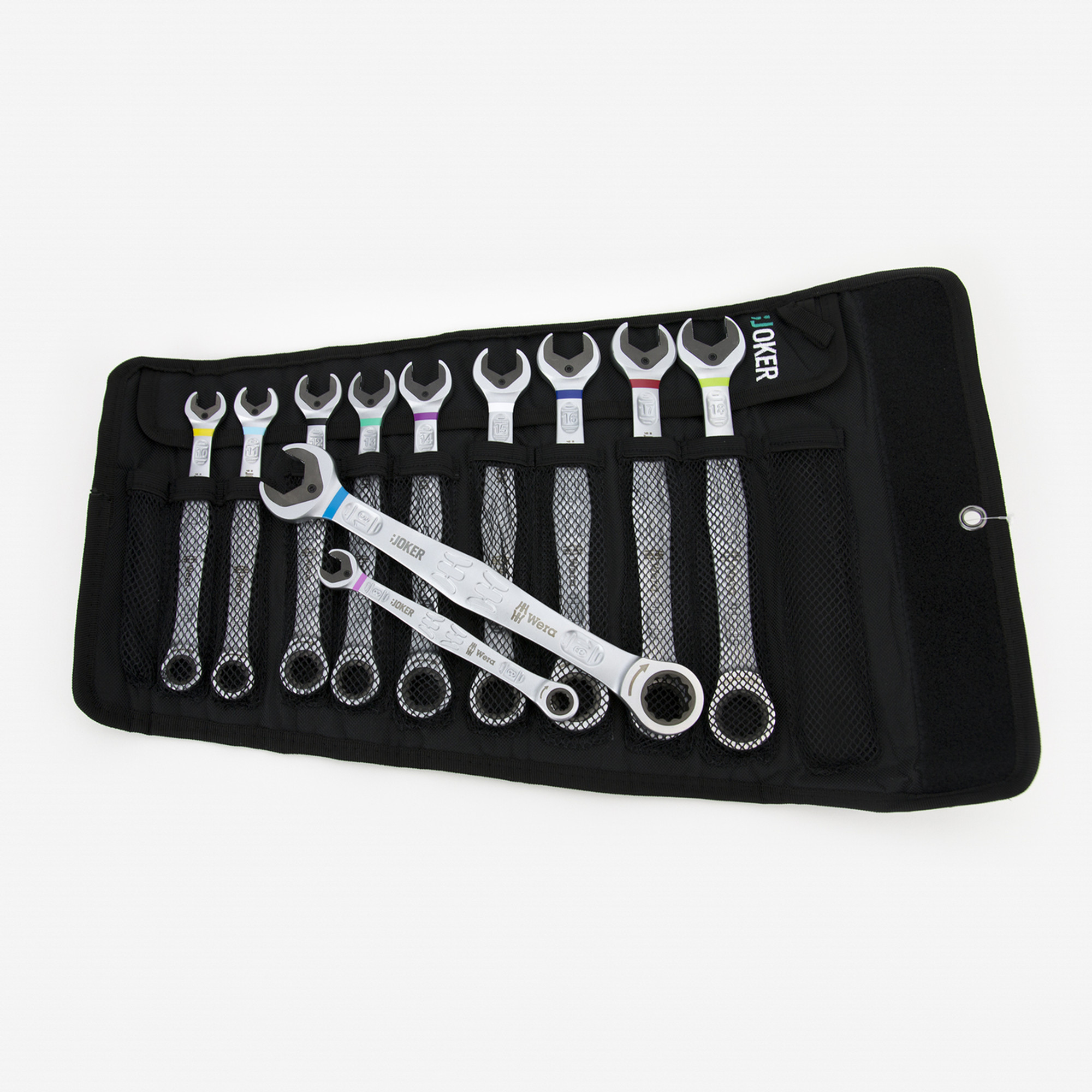 Wera 020013 Joker Combination Wrench Pouch Set - 11 Piece Metric