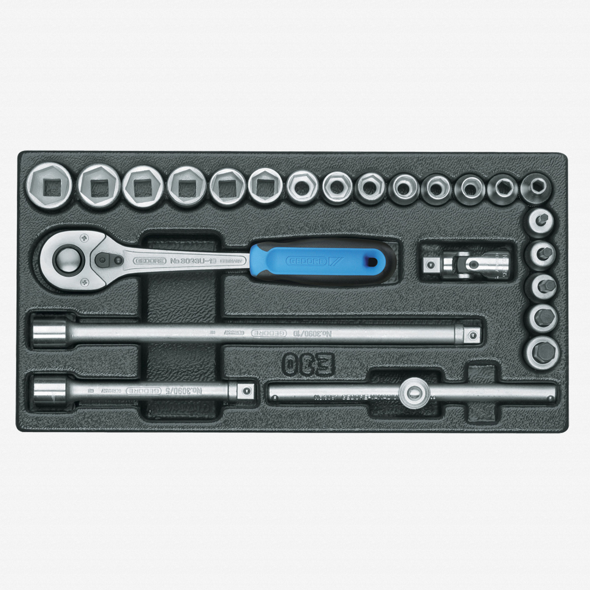 Gedore 1500 ES-30 Socket set 3/8