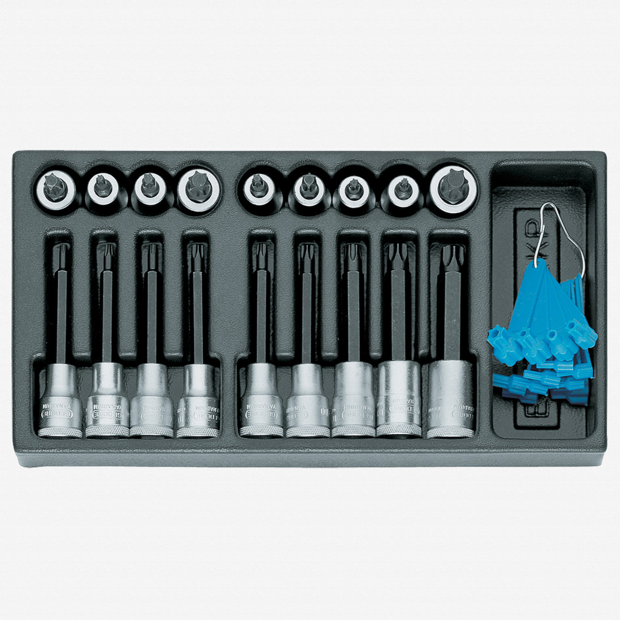 Gedore 1500 ES-ITX 19 LKP Screwdriver bit socket set 1/2