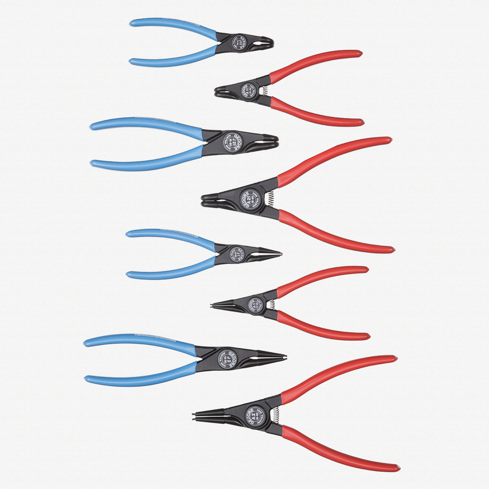 Gedore RZB1-3 Snap Ring Pliers Set, 8 Pieces