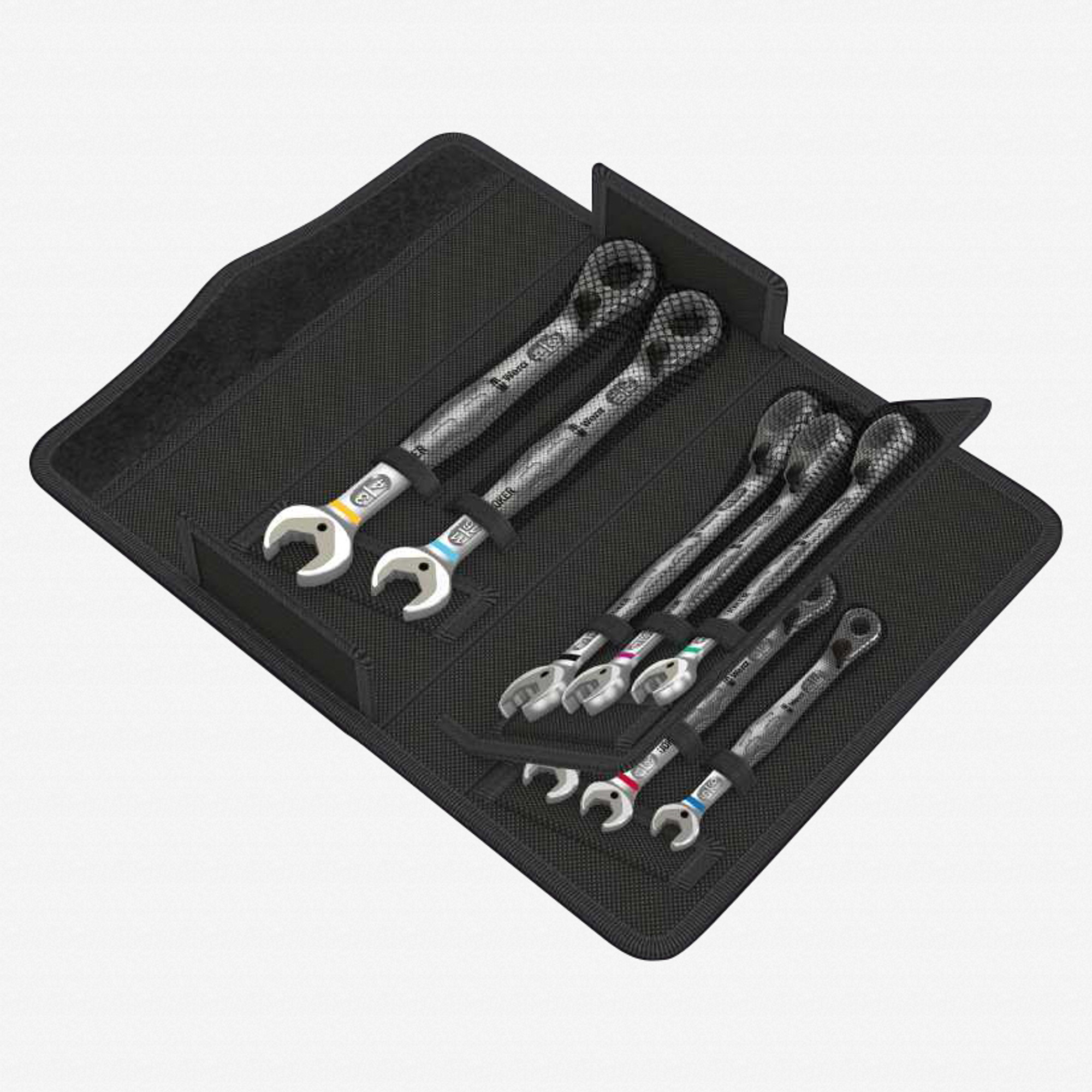 Wera Tools 020093 Joker Combination Wrench with Switch 8 Piece Set