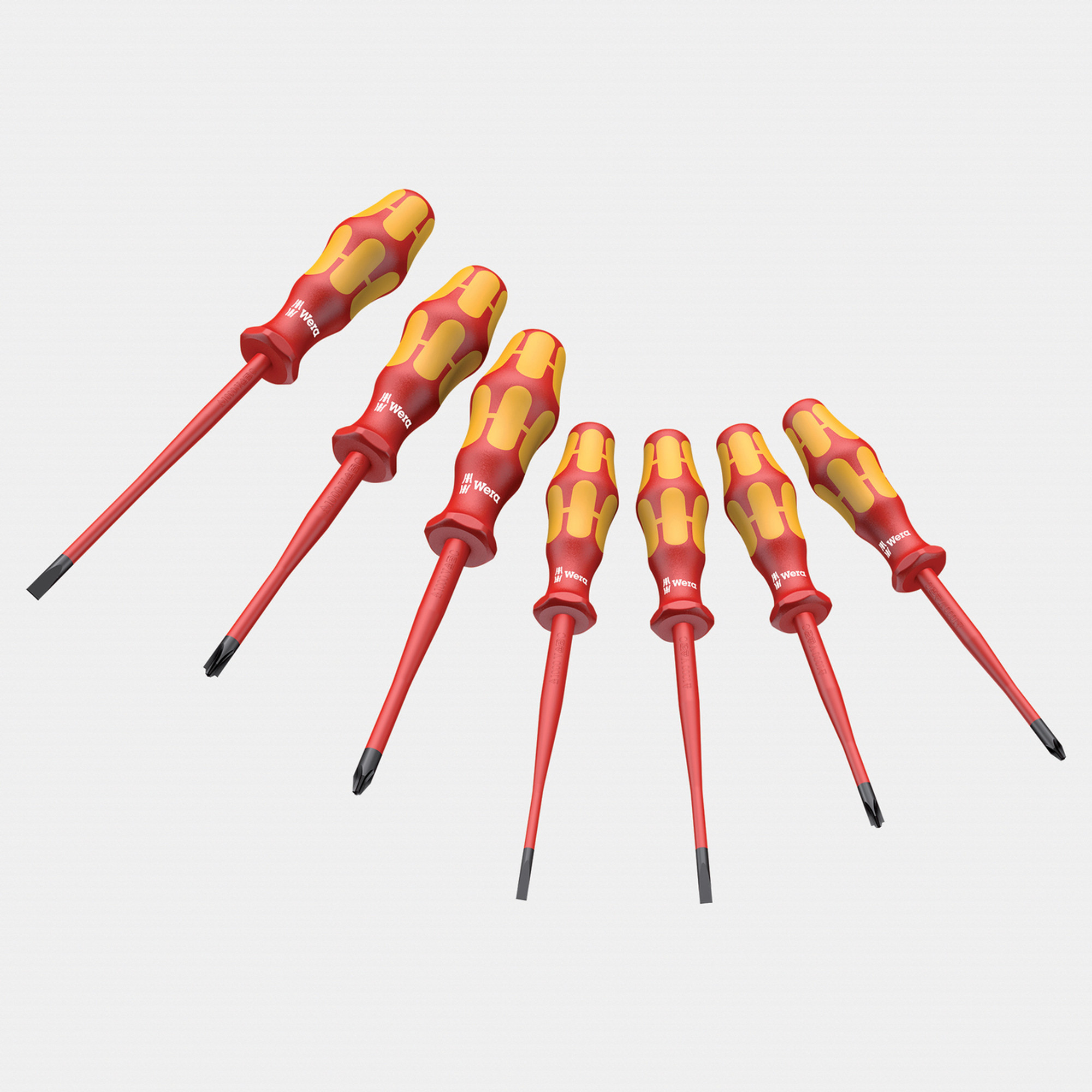 Wera 135961 Kraftform Plus VDE Screwdriver Set - Slim Blade and Handle