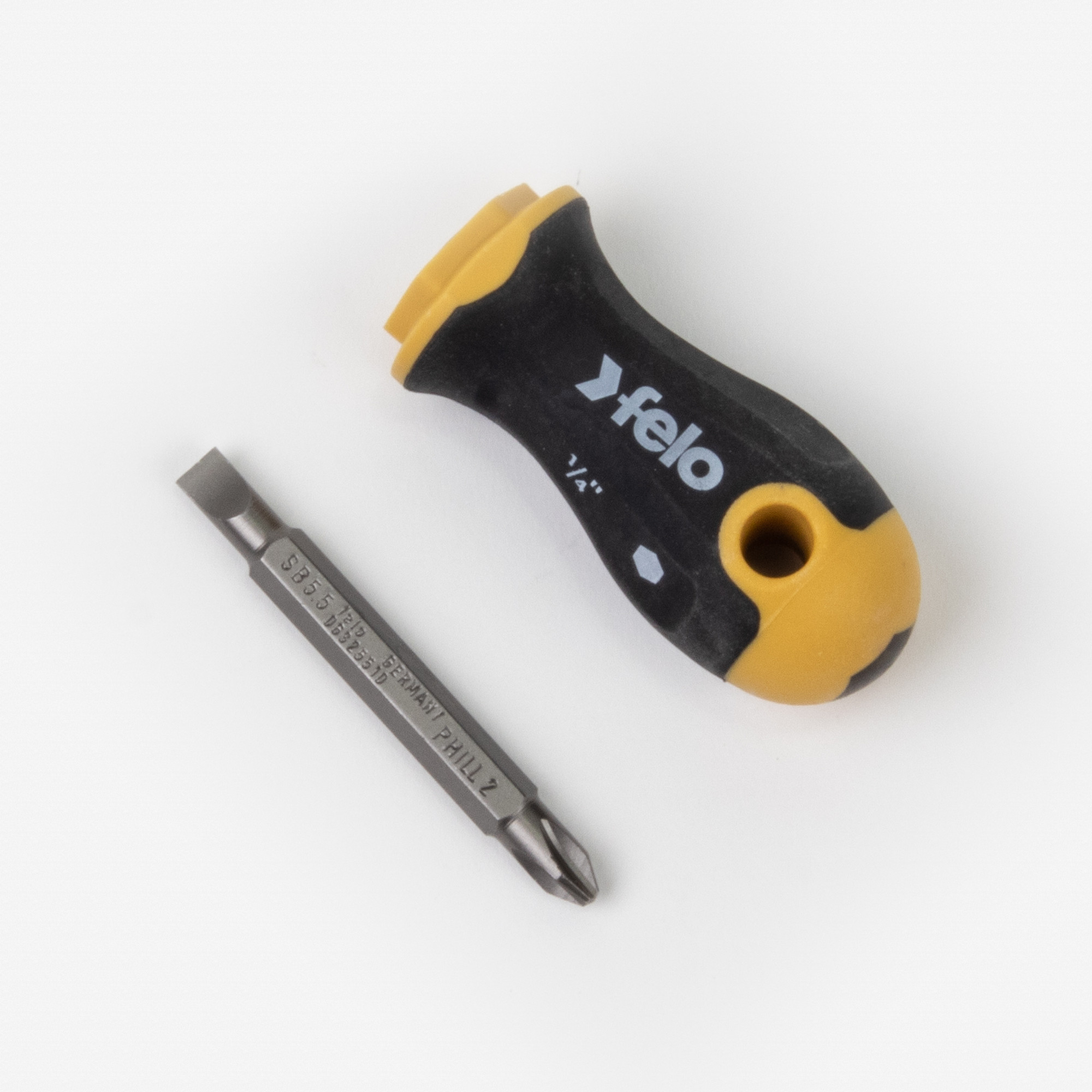 Felo Reversible Blade Screwdriver - 5.5mm Slotted and #2 Phillips