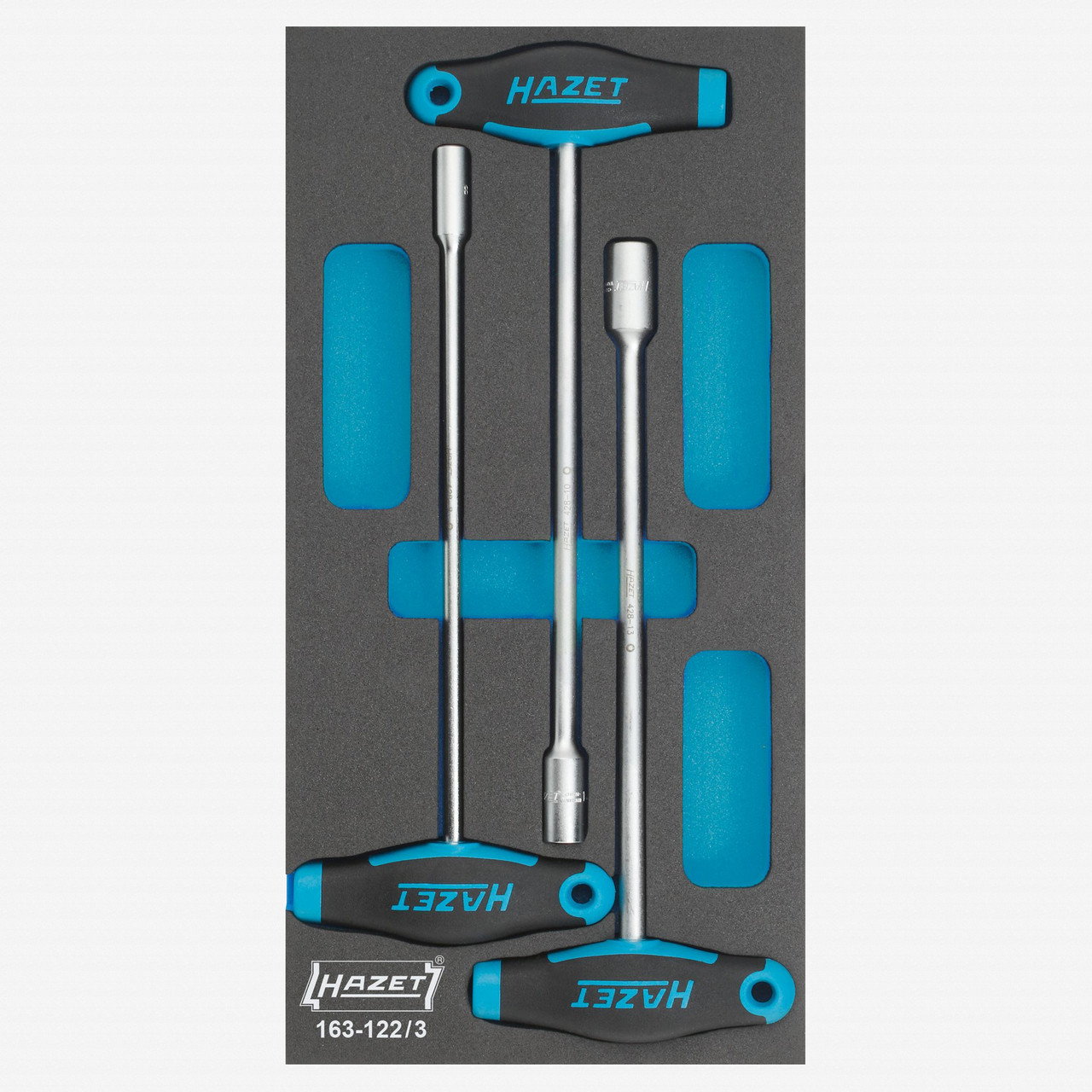 Hazet 163-122/3 Metric T-handle Nut Driver Set, 3 Pieces; | Hazet