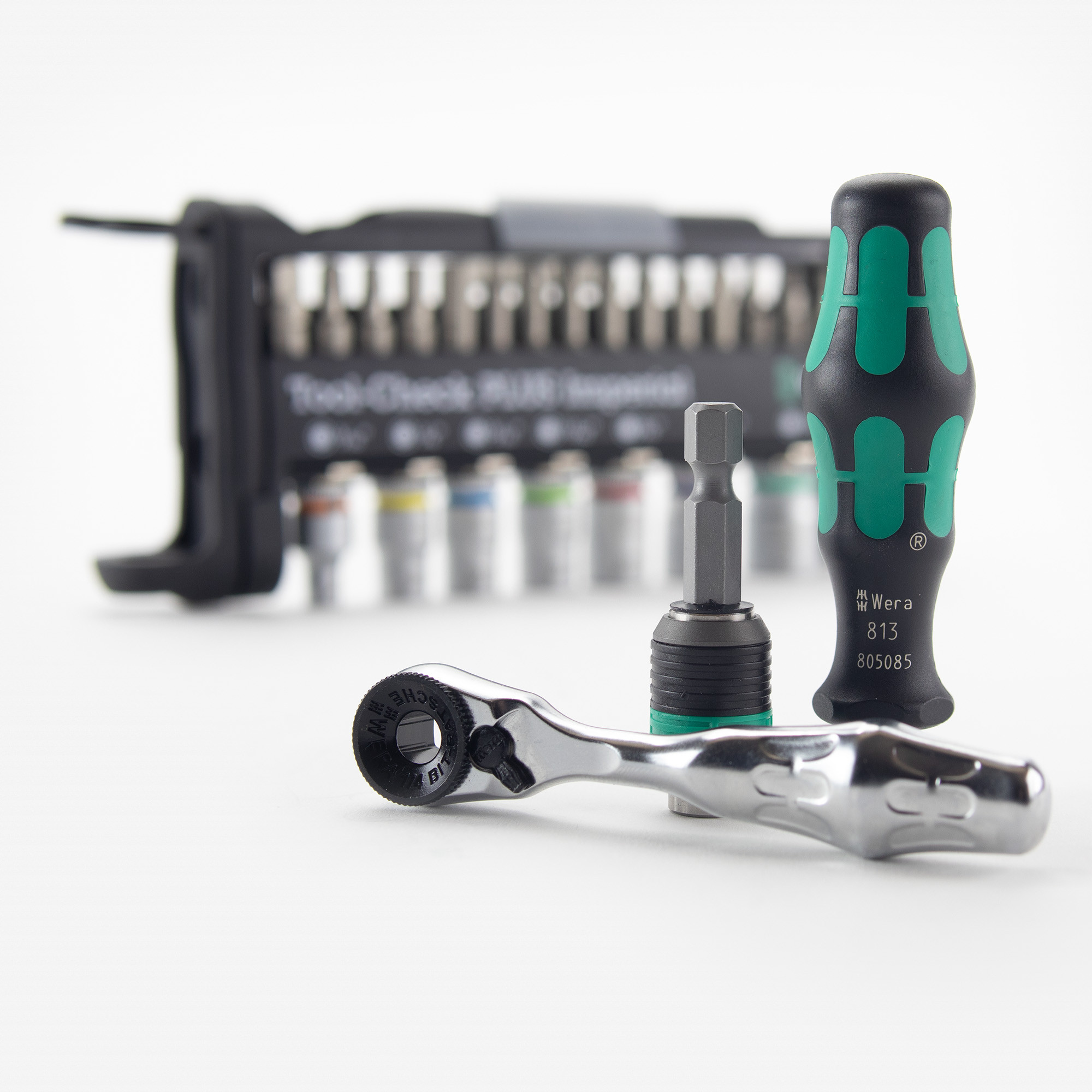 Wera Tools 056491 Tool-Check Plus Bit Ratchet Set with Sockets - Imperial
