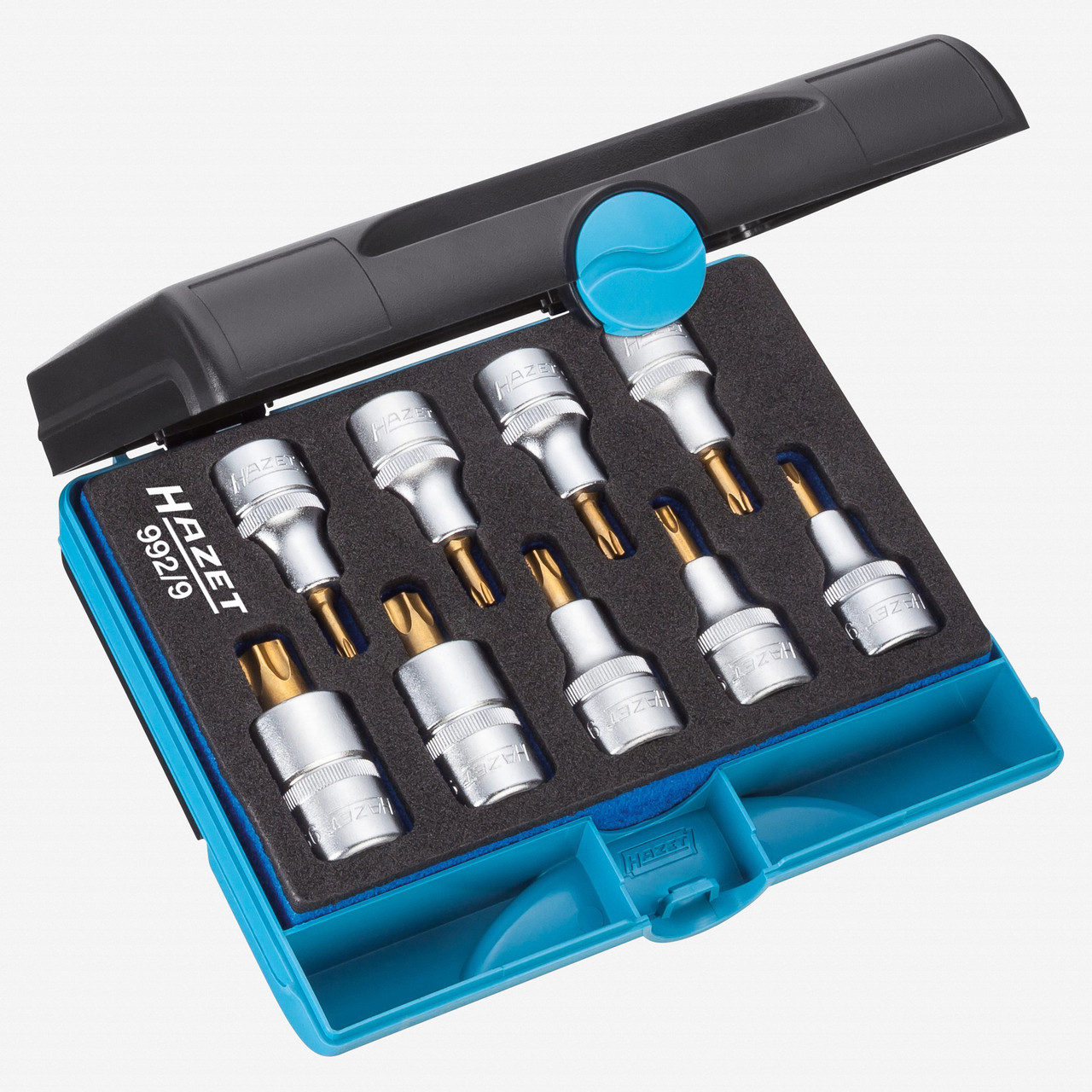 Hazet 992/9 9 Pc Torx Titanium-Nitride Socket Set | Hazet at KC Tool