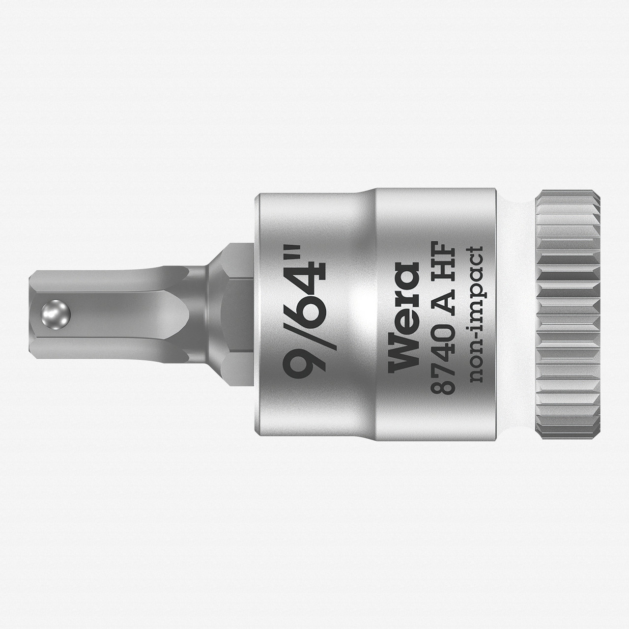 Wera Hex-Plus Socket 4.0x140mm - 1/2 Inch Drive Non-Impact Bit Socket With Holding Function