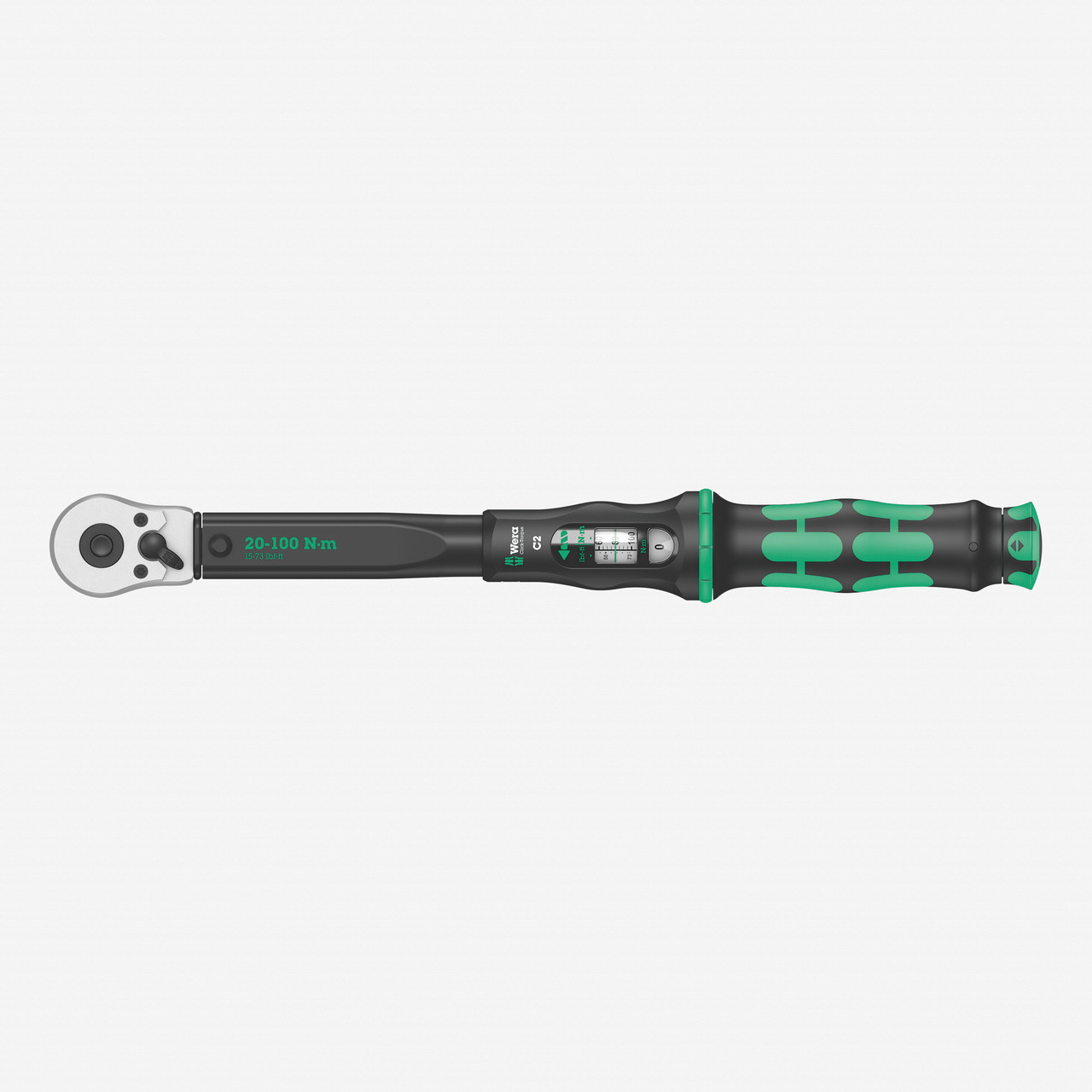 Wera 075621 Torque Wrench 20-100 Nm Reversible Ratchet 1/2