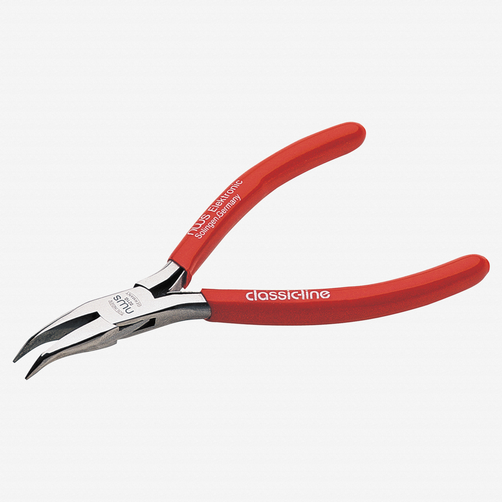 NWS 5.75 Bent Chain Nose Pliers - 45 Degree - MicroFinish