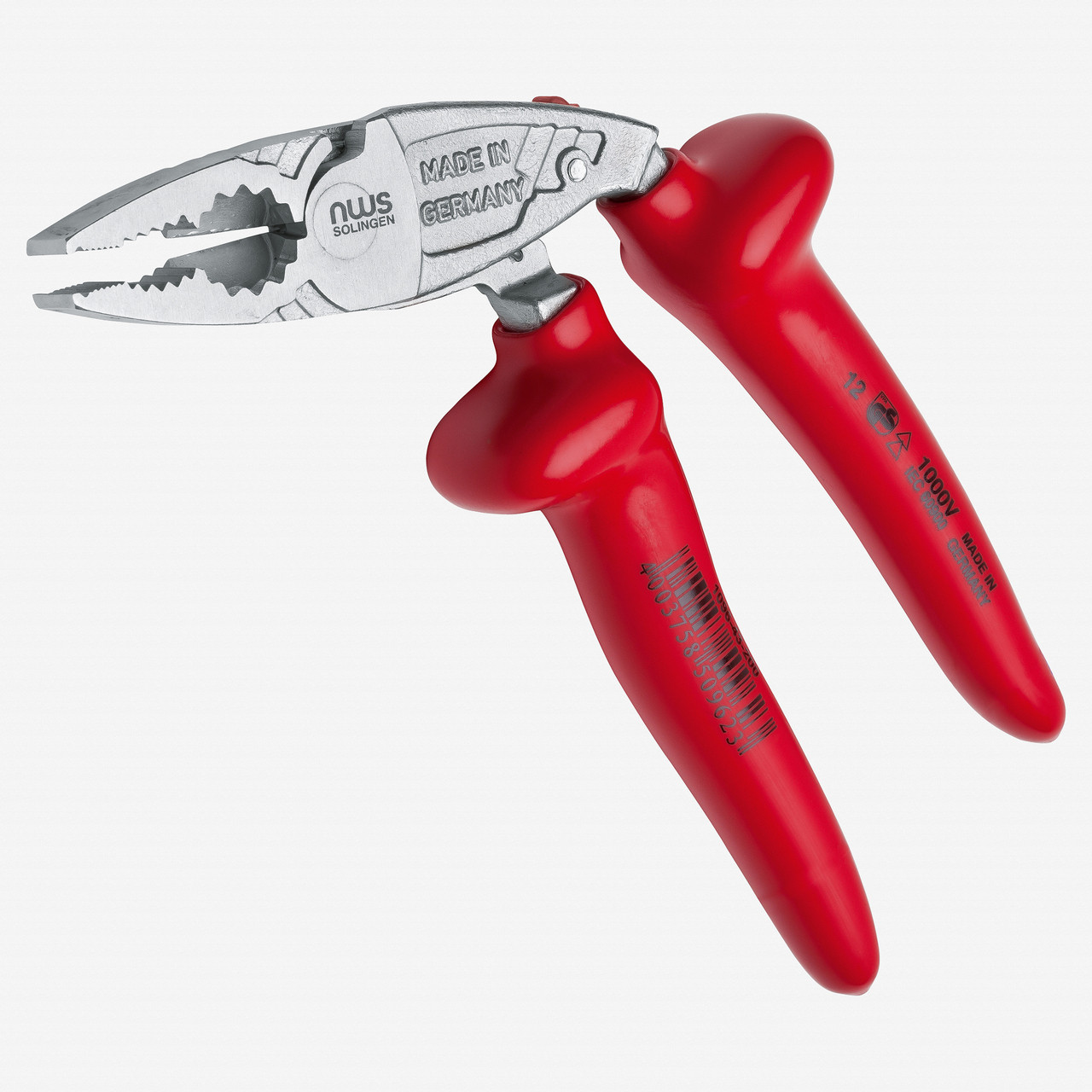 NWS 109643200 8" Ergonomic High Leverage Combination Pliers