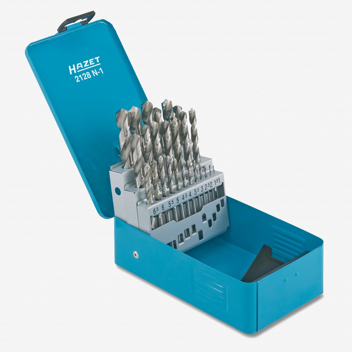 Hazet 2128N-1 HSS Twist Drill Bits in Case, 25 pcs | Hazet at KC Tool