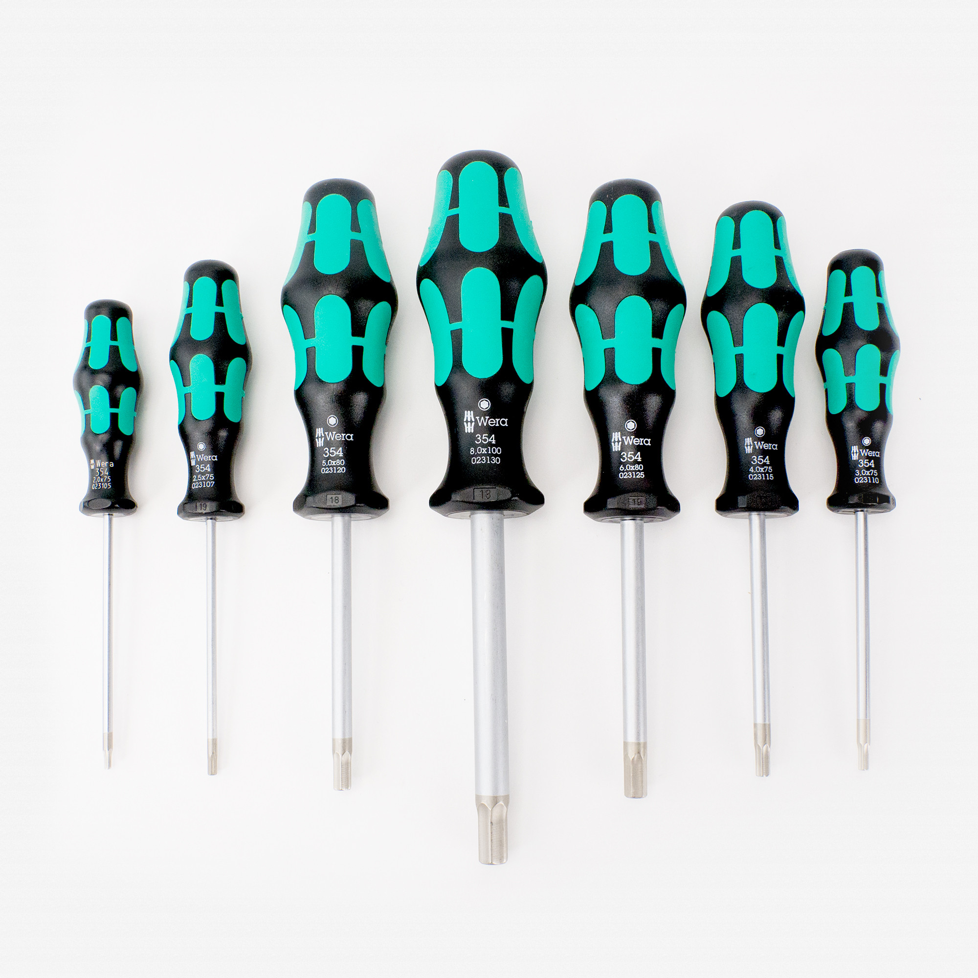 Wera Kraftform Plus Metric Hex Screwdriver Set, 7 Pieces