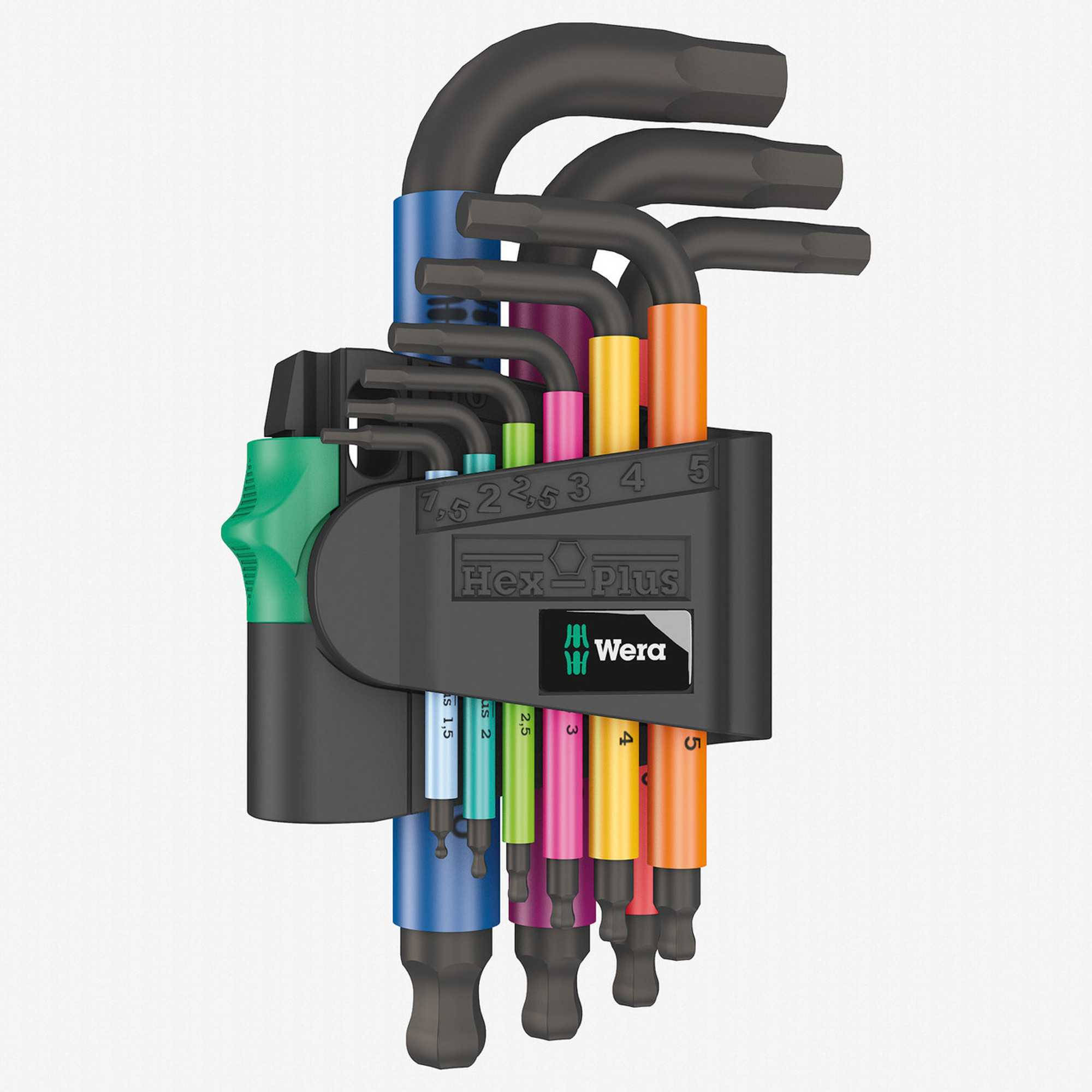 ルッツ様 Wera 133164 Multicolor 2 Metric Hex-Plus L-key Set, BlackLaser