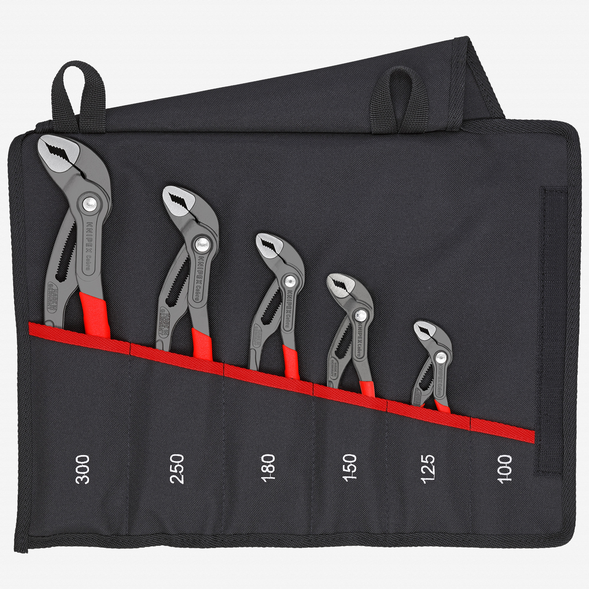 Knipex 5 Piece Cobra Set with Tool Roll | Knipex at KC Tool
