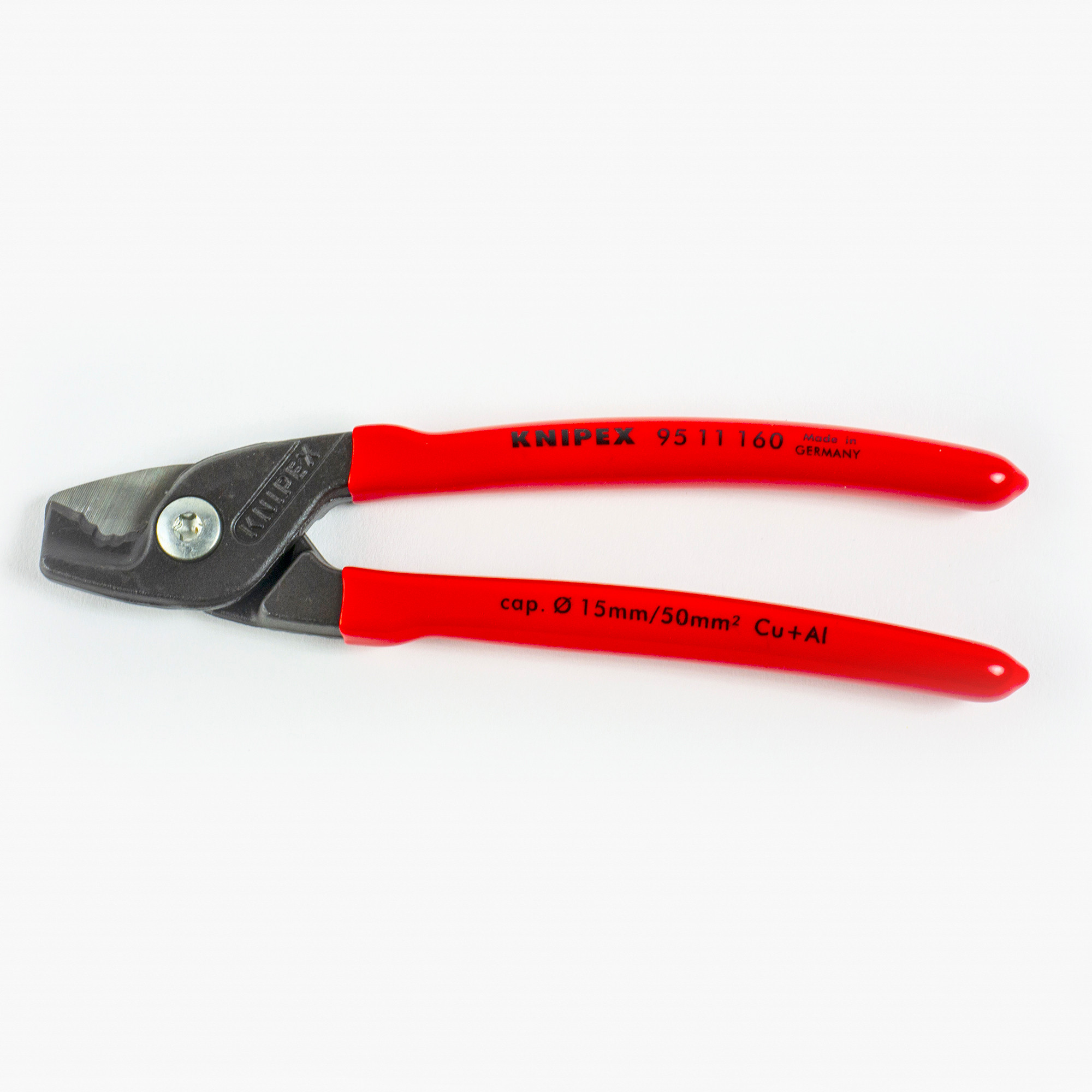 Knipex Cable Shears with StepCut Edge, Plastic Grip