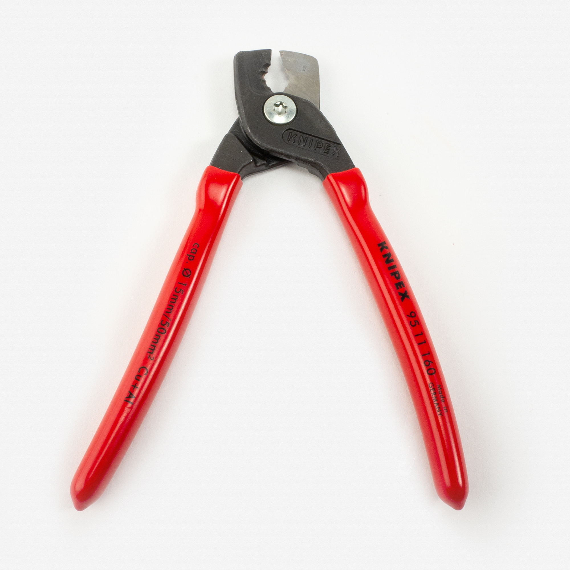 Knipex Cable Shears with StepCut Edge, Plastic Grip