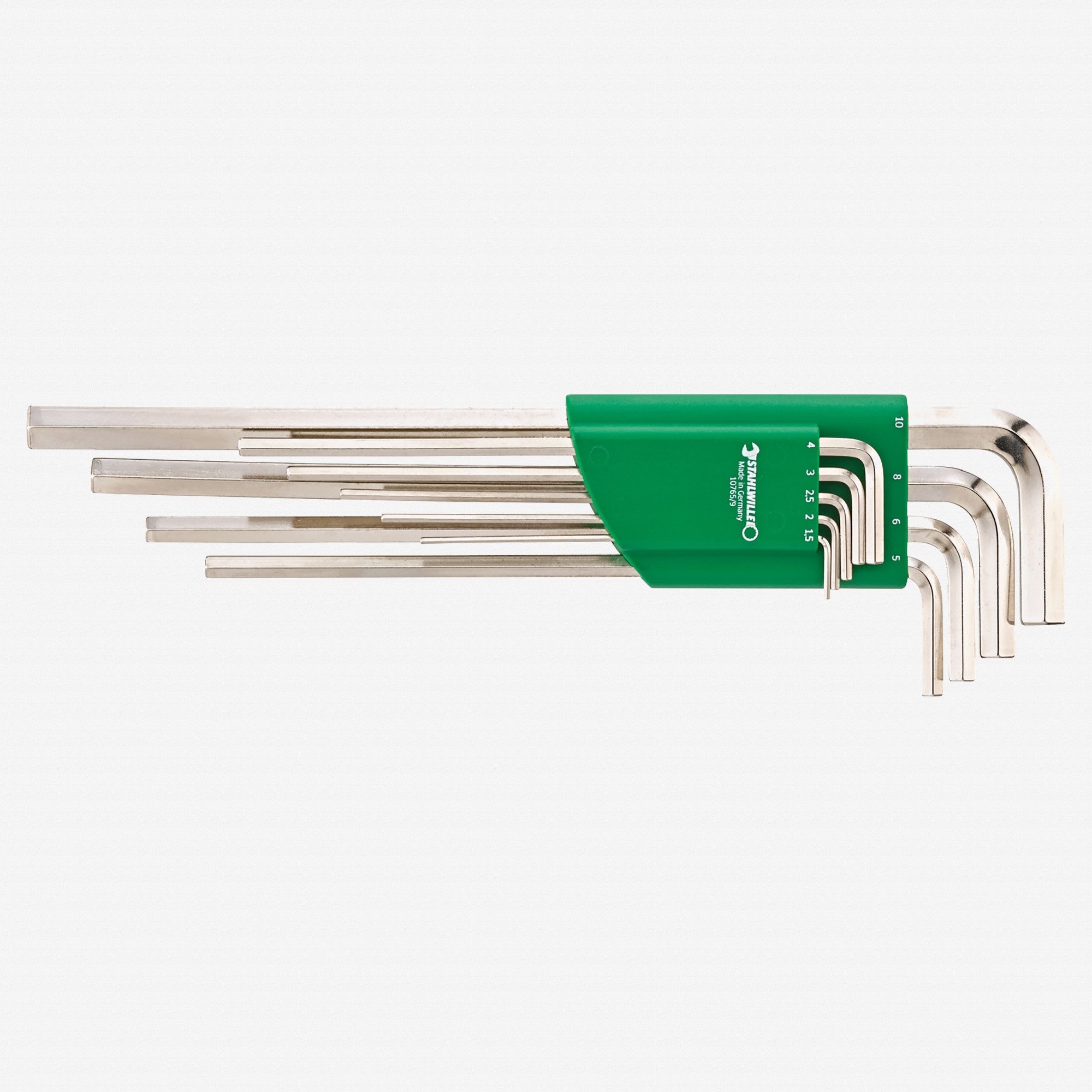 Stahlwille 10765/9 Metric Hex L-Key Set 9 Pieces 1.5-10mm