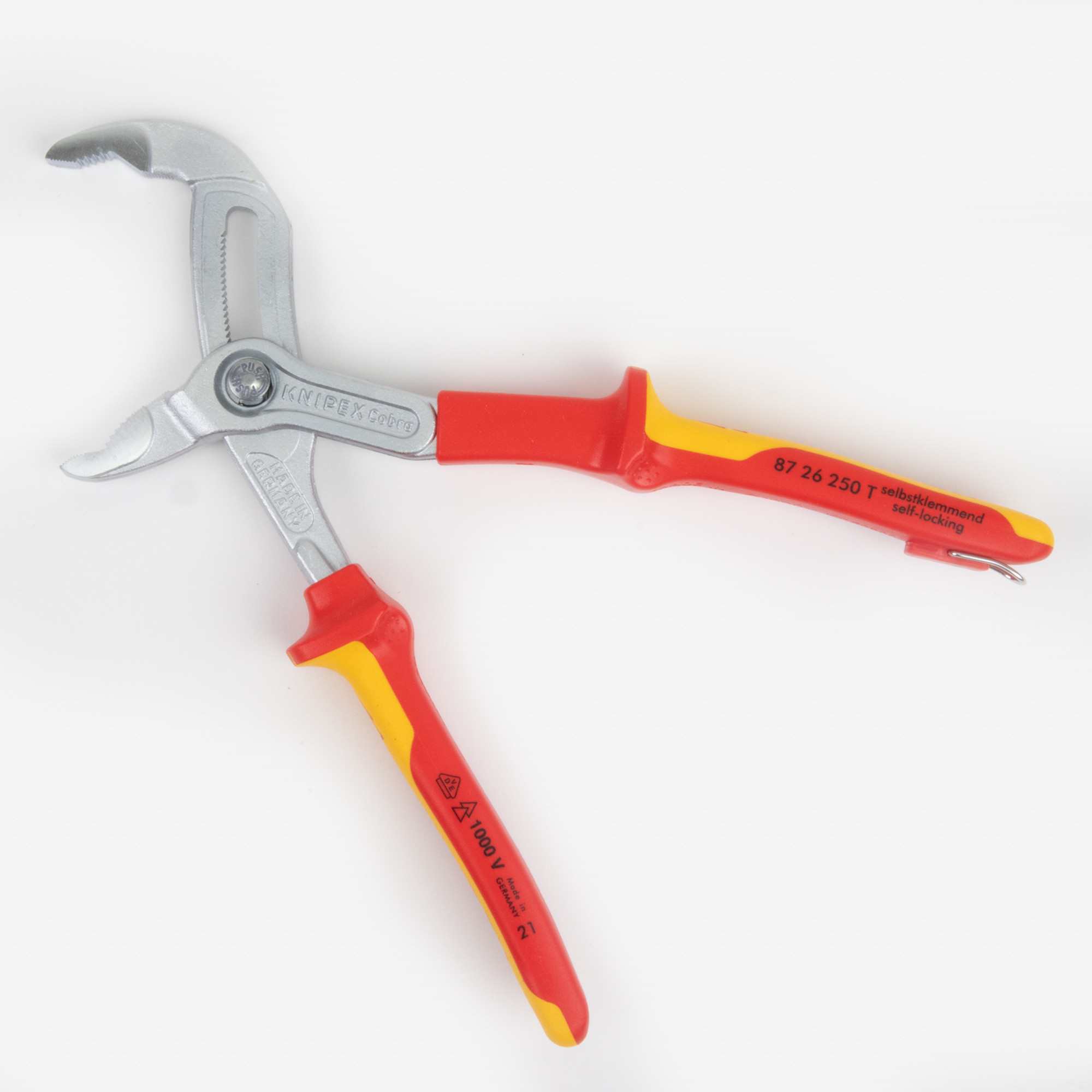 Knipex Insulated VDE Cobra QuickSet Pliers with Chrome Finish, 10