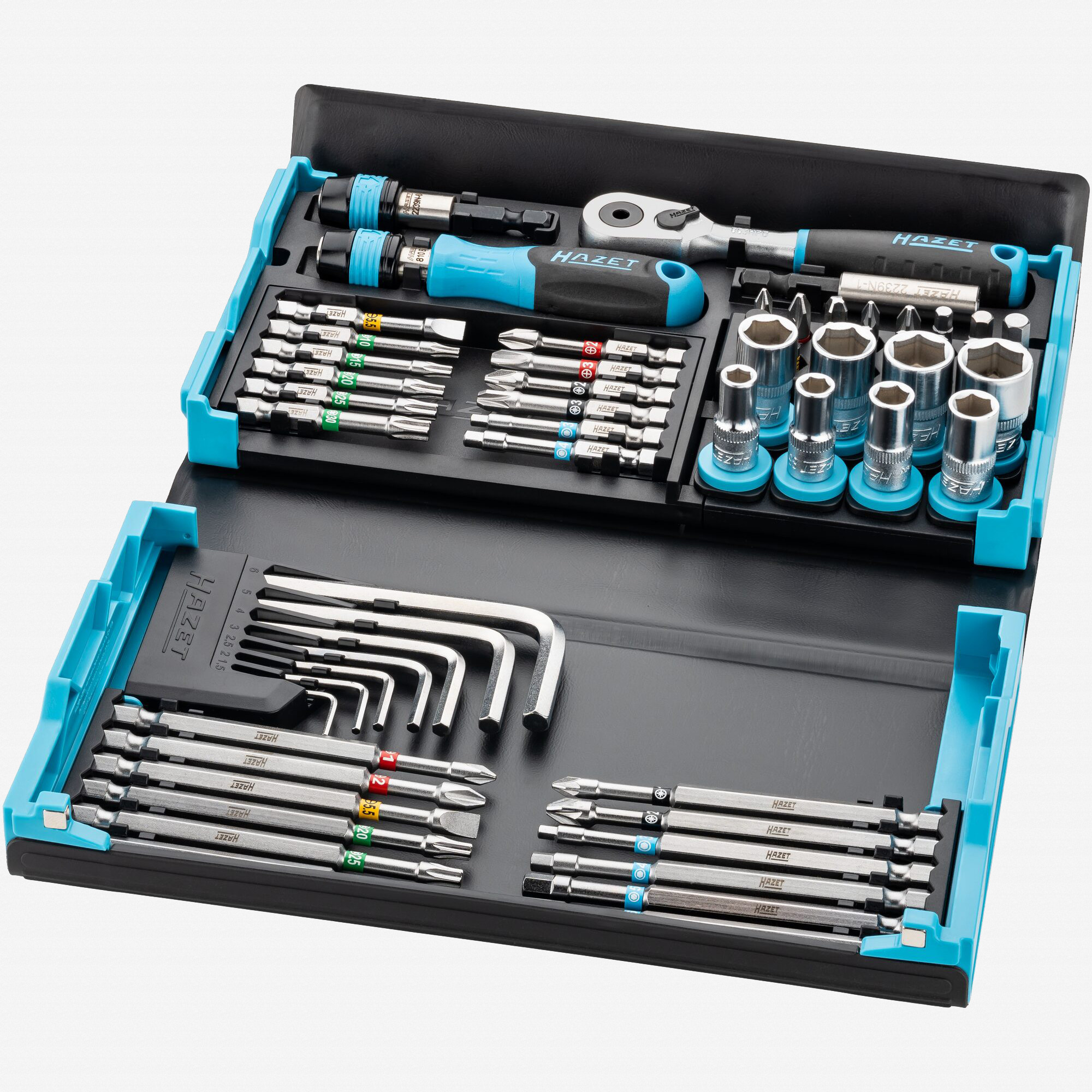 Hazet 2200SC-32 SmartCase Bit/Socket Set with Ratchet, 1/4