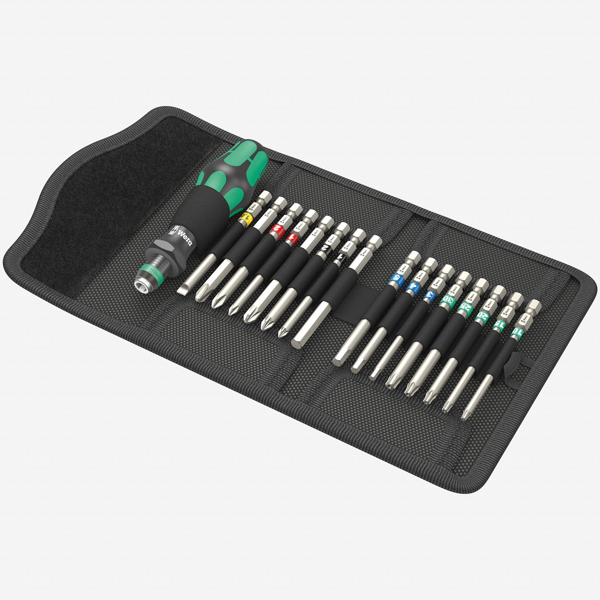 Wera 059303 Kraftform Kompakt 60 Tool Finder, 17 Pieces