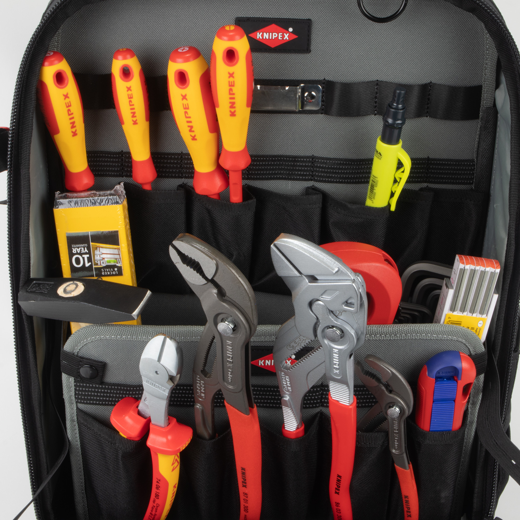 Knipex Modular X18 Plumbing Tool Backpack, 17 Pieces
