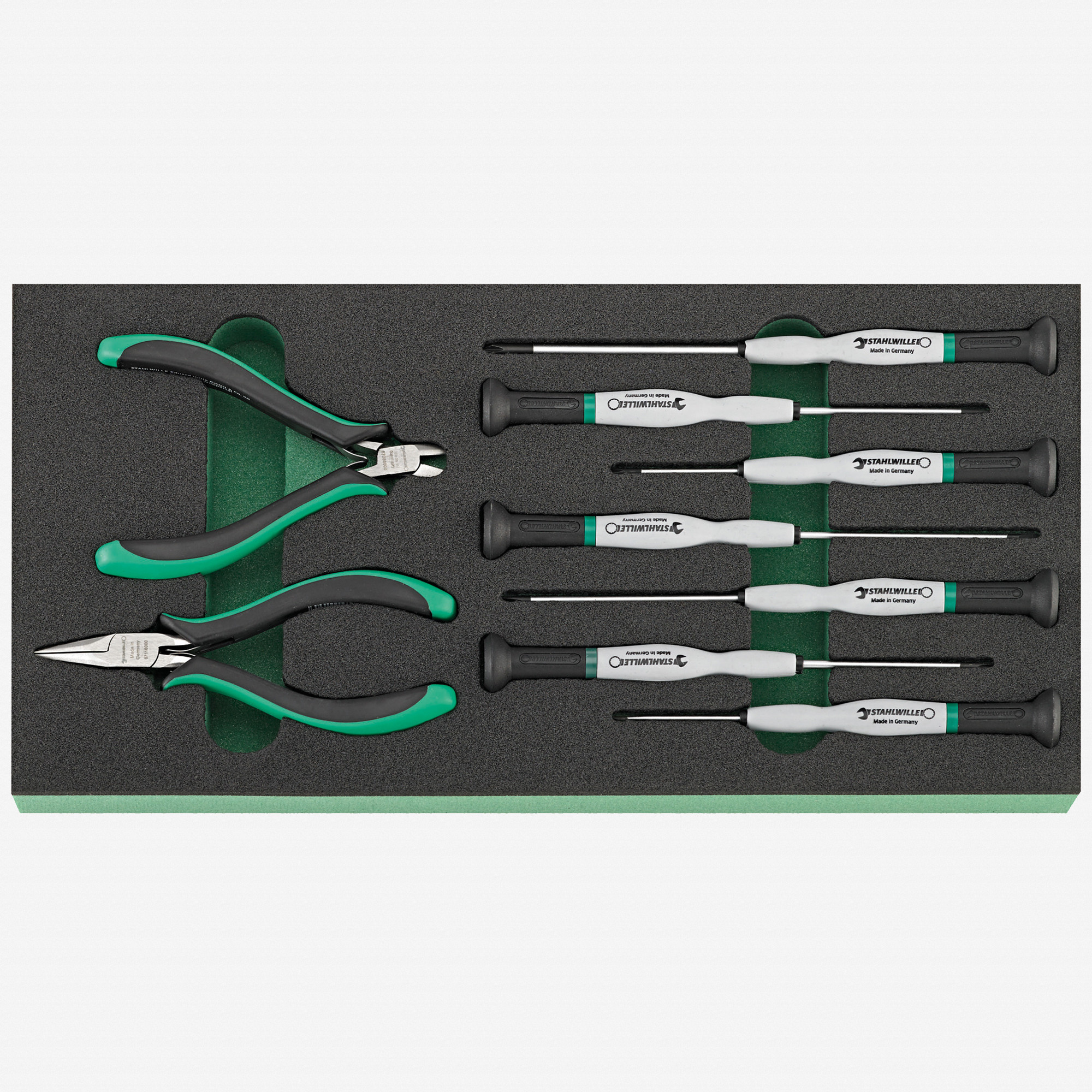 Stahlwille TCS 7 821/9 Electronics Screwdriver and Pliers Set in