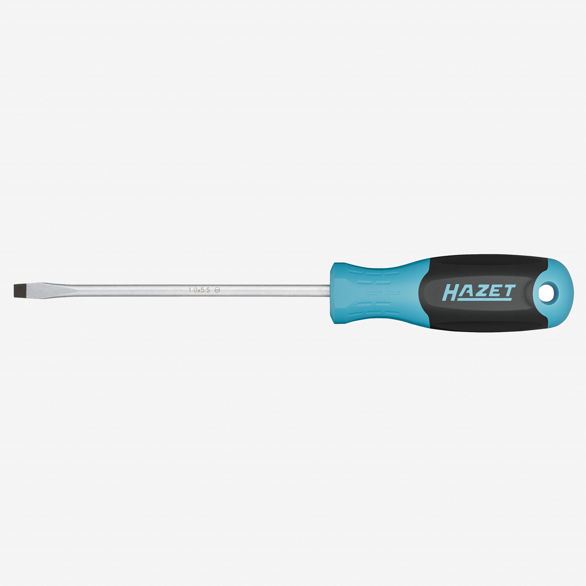 Hazet 811-55 Slotted Screwdriver with 3K Handle, 5.5 x 125 mm
