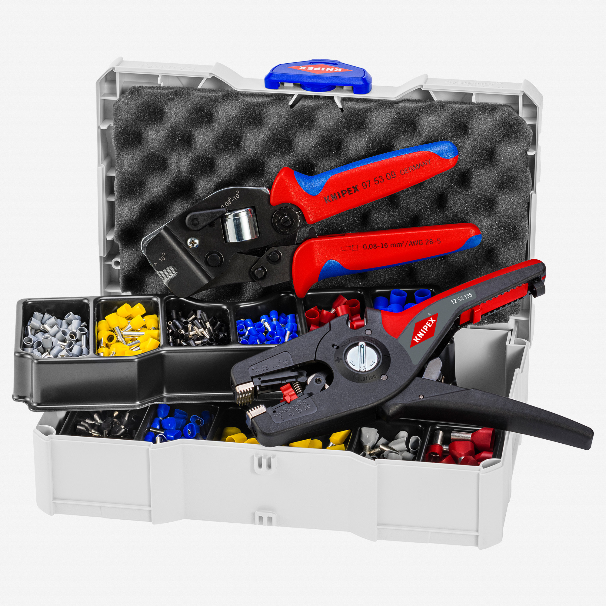 Knipex Crimp Assortment Set for Wire Ferrules with Front-Loading