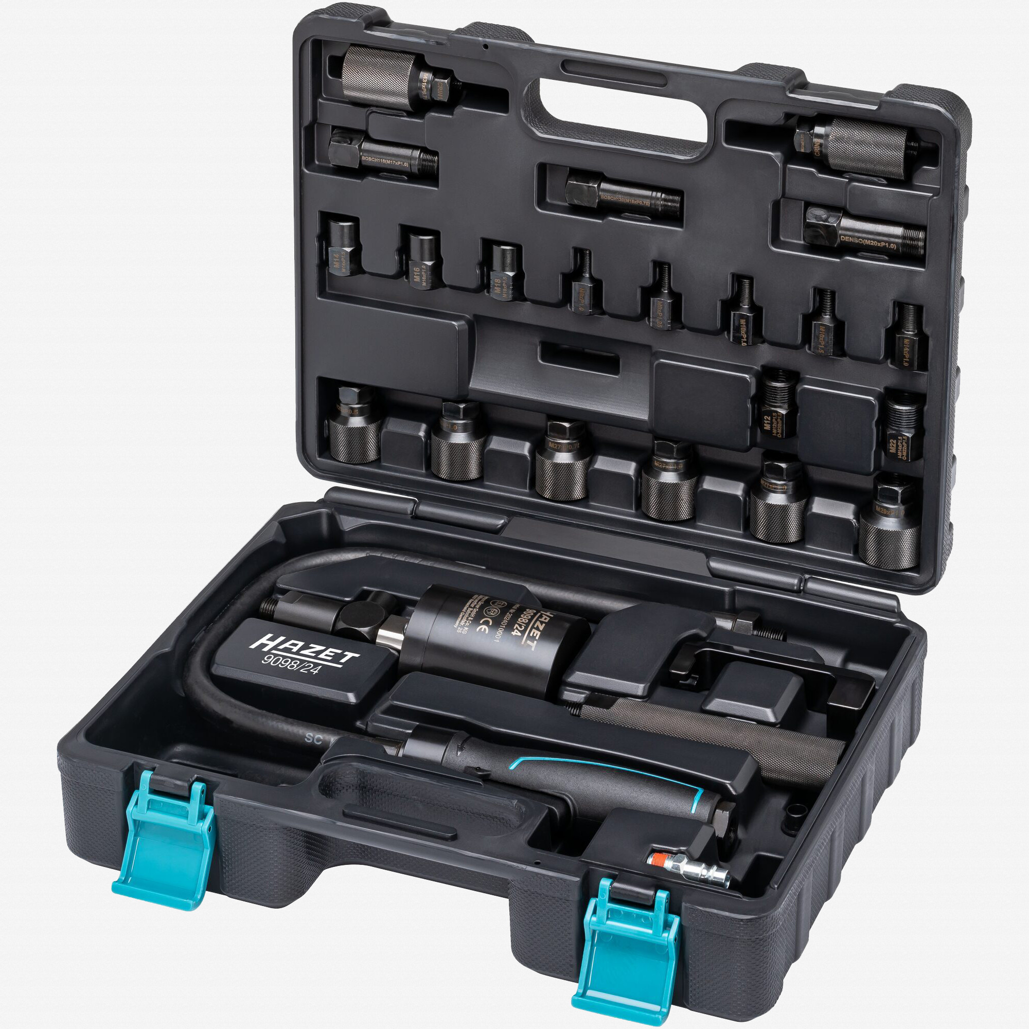 Hazet 9098/24 Compressed Air Injector Sliding Hammer Set, 24