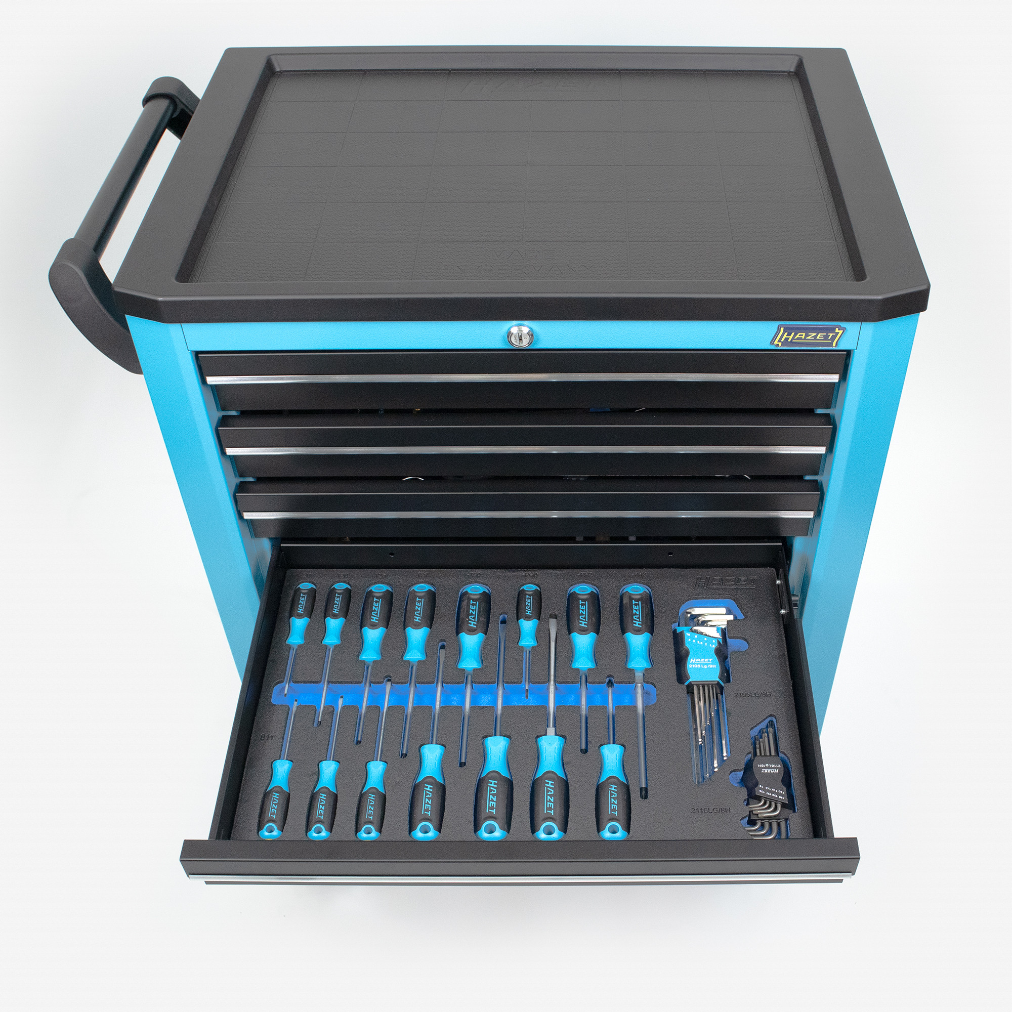 Hazet 176N-7/292 Assistent Rolling Tool Cabinet with Tool