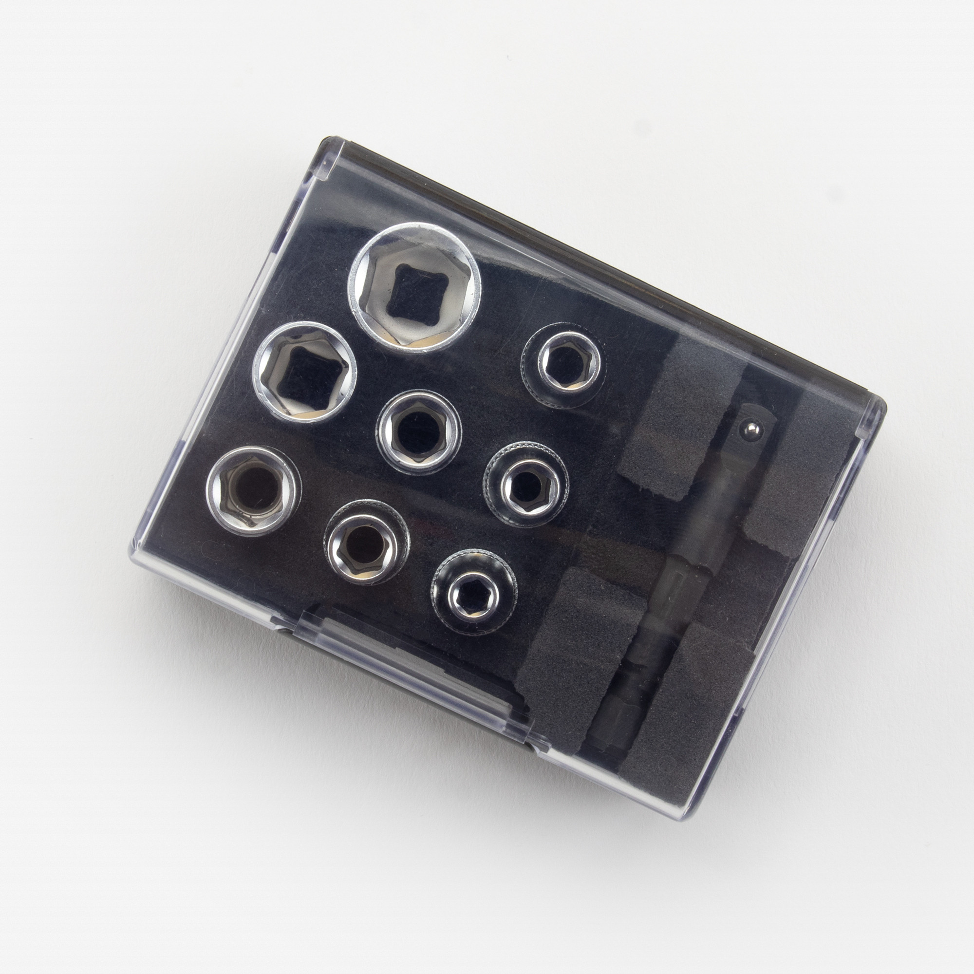 Felo 22198 1/4" Nut Box with 8 Metric Sockets & Adapter - KC Tool