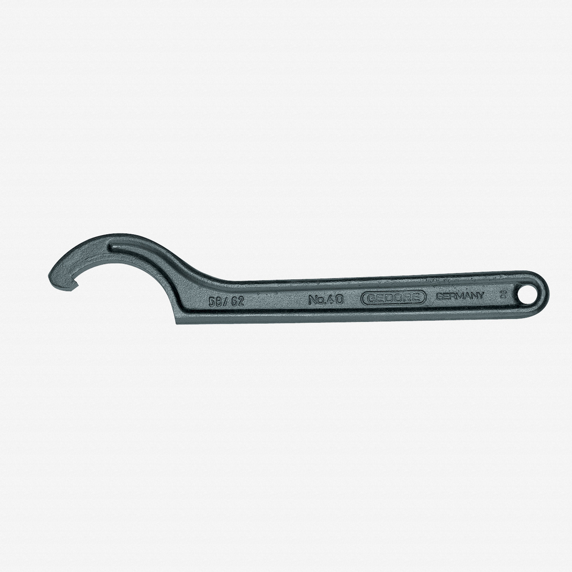 Gedore 40 155-165 Hook wrench with lug, 155-165 mm