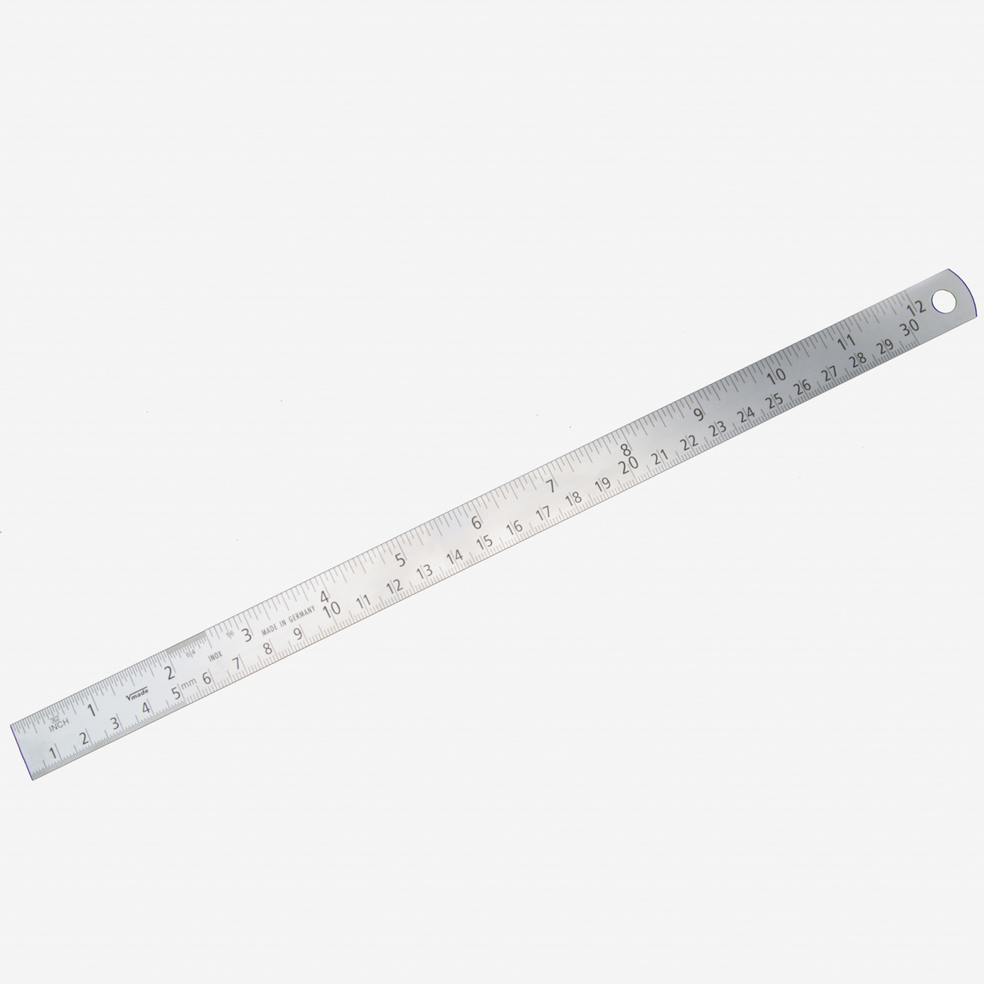 2Pcs Stainless Steel Ruler Straight Double Side Measuring Scale Mark Metal  Ruler for Engineering School Drawing Office